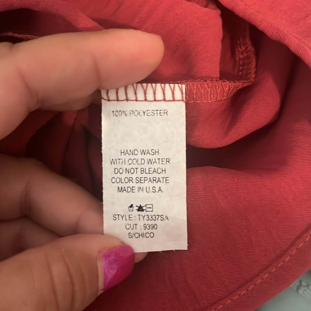 Anthropologie Ces Femme Maroon Mock Neck Pleated Blouse. Sz S - Picture 11 of 11